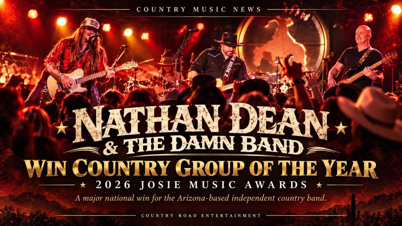 Nathan Dean & The Damn Band Win Country Group of the Year at 2026 Josie Music Awards