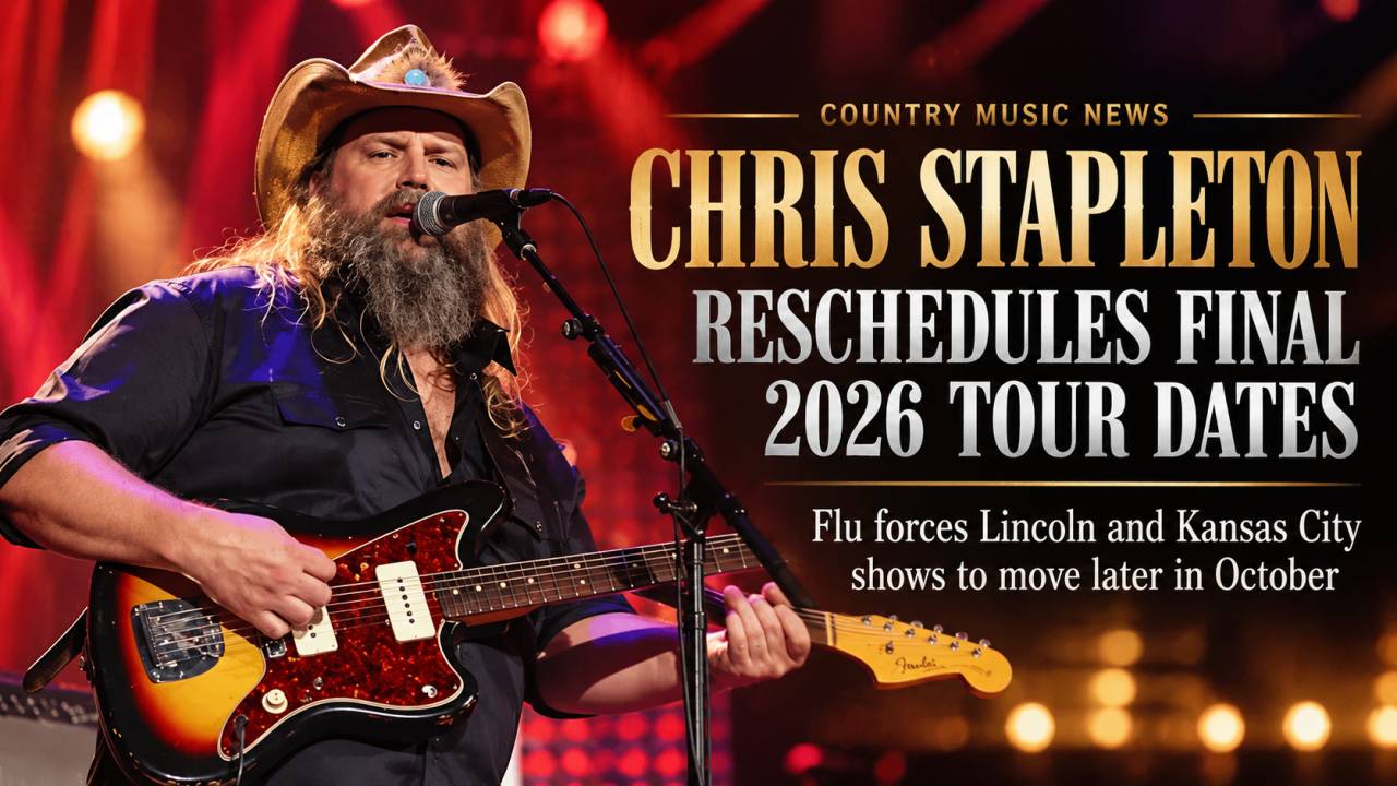 Chris Stapleton Reschedules Final 2026 Tour Dates After Falling Ill