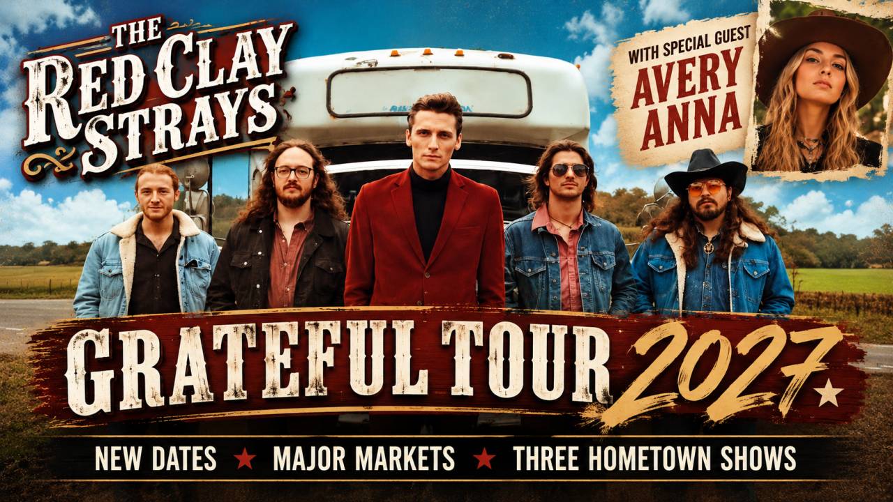 The Red Clay Strays Announce Massive 2027 Grateful Tour With Avery Anna