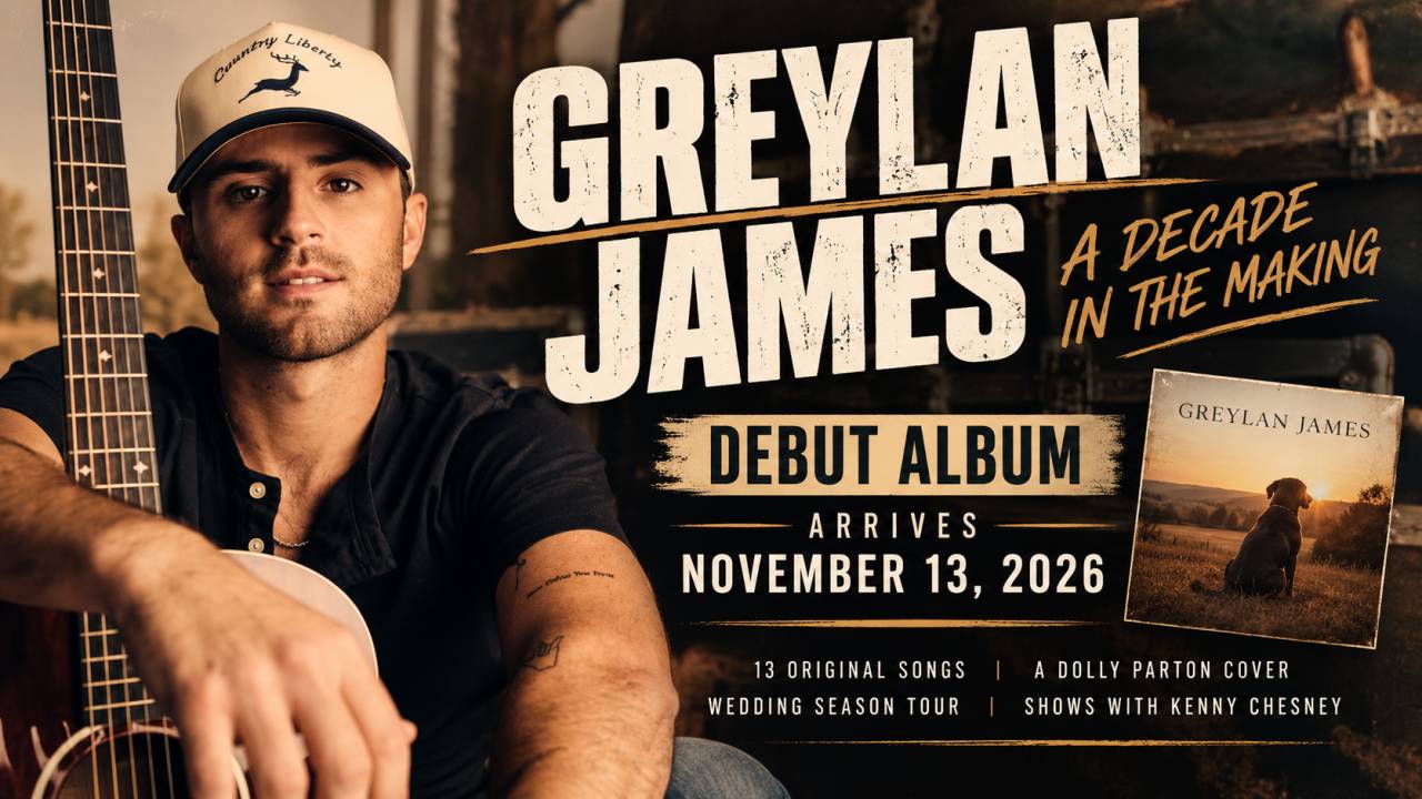 Greylan James Announces Debut Album After 10 Years in Nashville