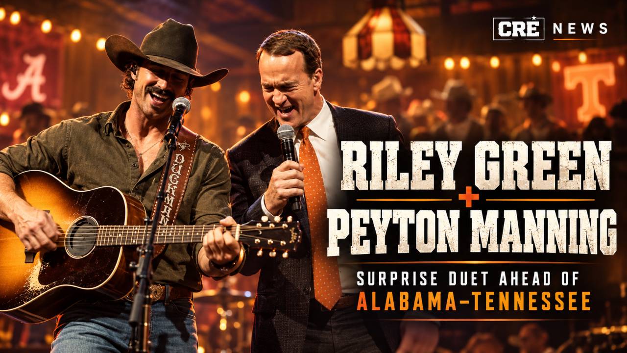 Riley Green and Peyton Manning Release Surprise Duet Ahead of Alabama–Tennessee Rivalry