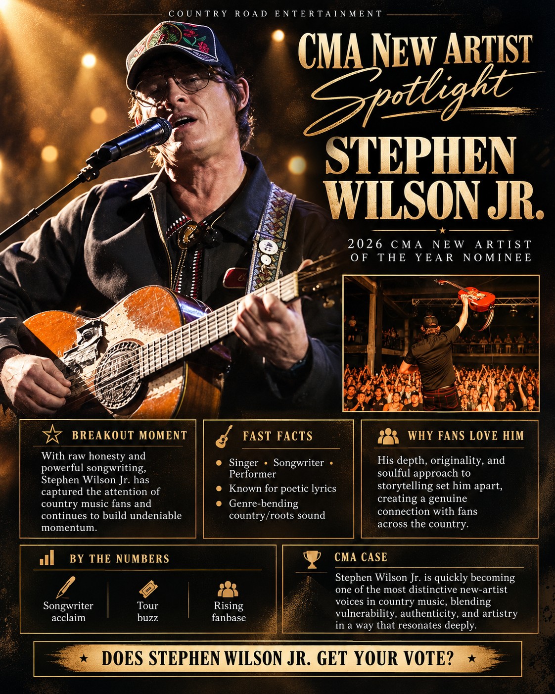 Stephen Wilson Jr. — 2026 CMA New Artist nominee